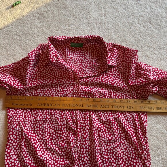 United Colors Of Benetton Red polka Dot blouse - Picture 8 of 8
